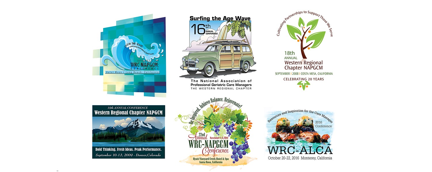 Event Branding for WRC-ALCA ( Western Region Chapter-Aging Life Care Association) 2007- 2017